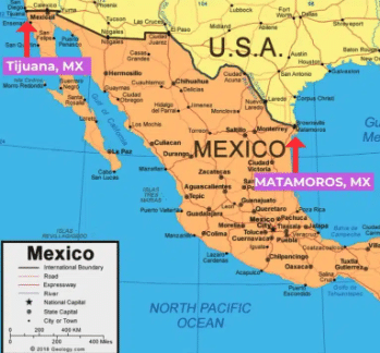 map of Mexico