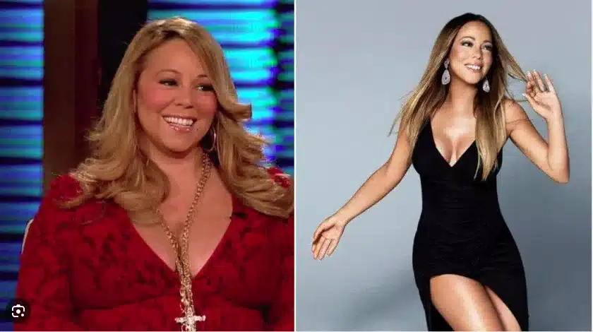 Mariah Carey before and after weight loss surgery 