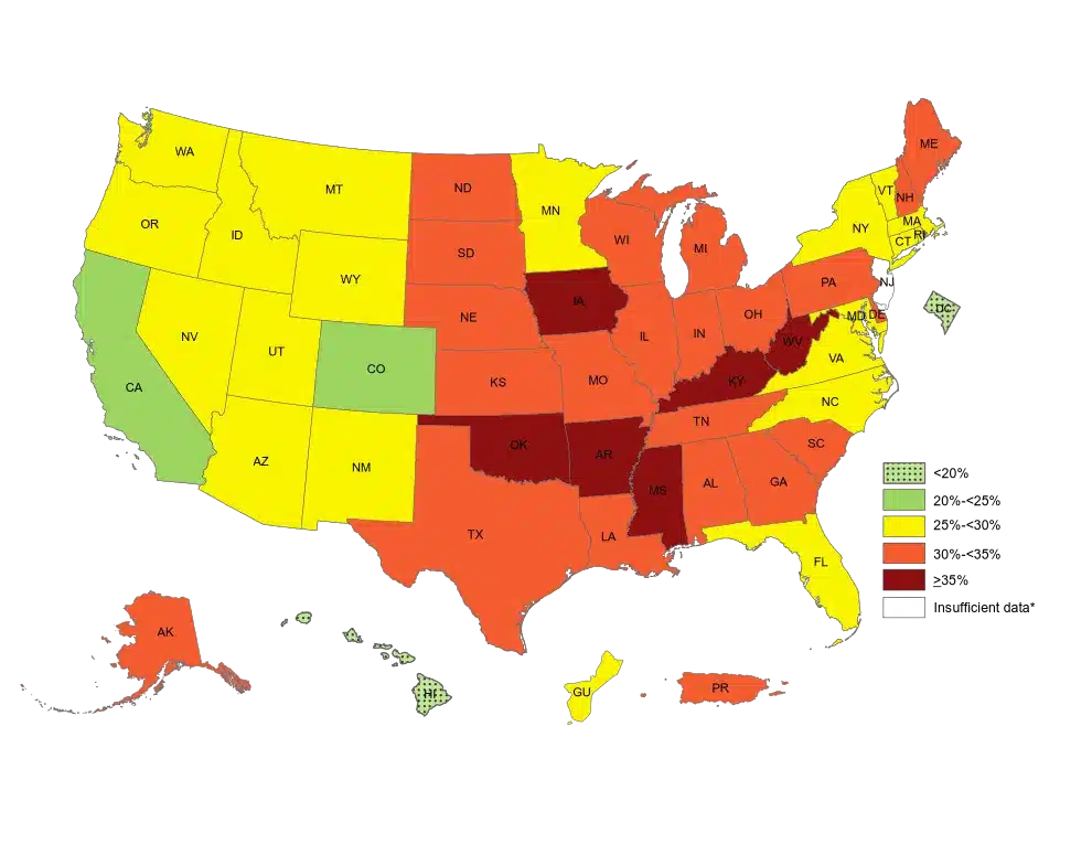 map of US